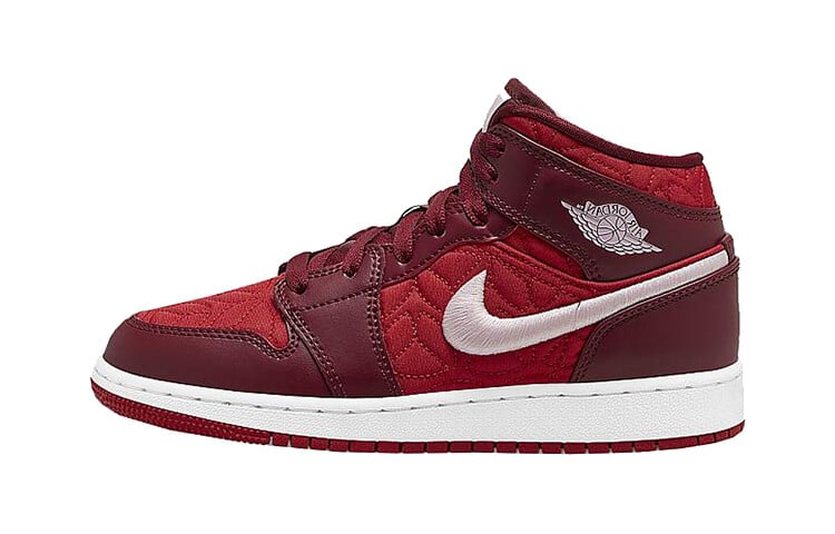 

Jordan Air Jordan 1 Mid SE PS, стеганые красные