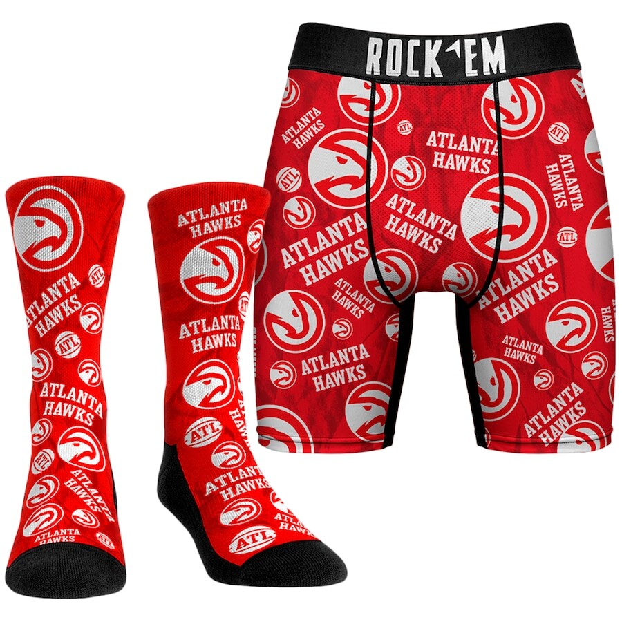 

Боксеры Rock Em Socks Atlanta Hawks, красный
