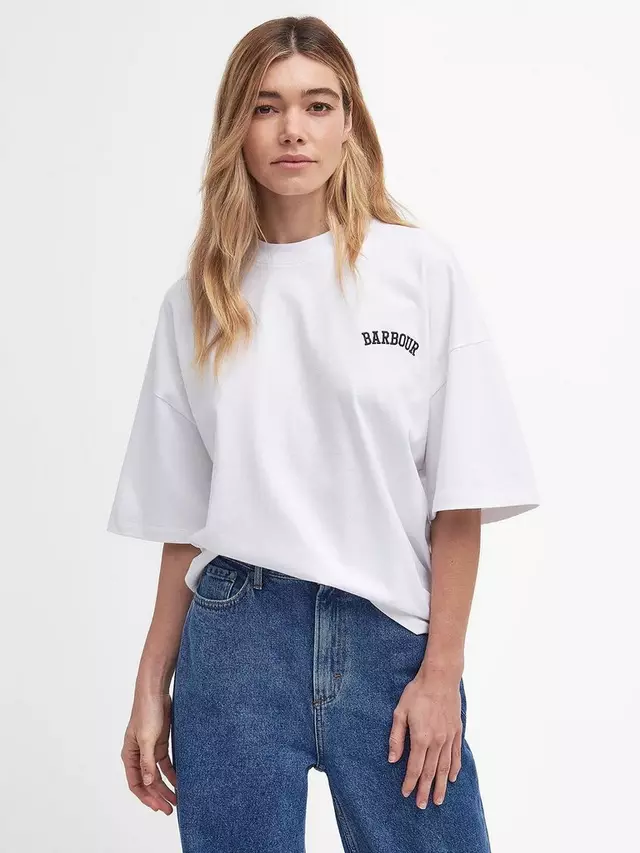 

Футболка Barbour Joanne Logo, белый