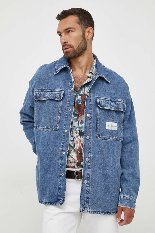 

Джинсовая рубашка Calvin Klein Jeans, синий