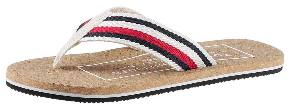 

Сандалии с Т-образным ремешком Tommy Hilfiger, белый