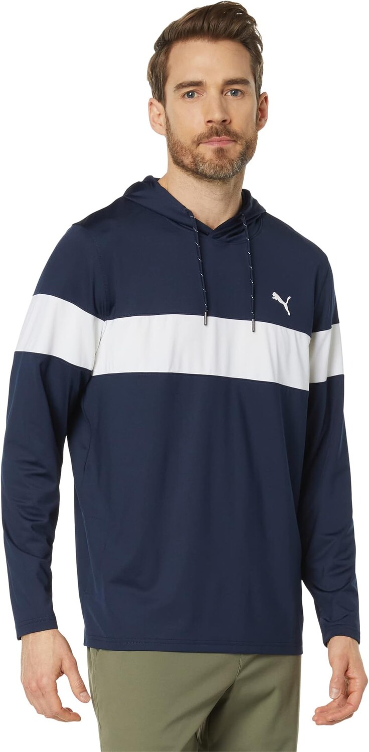 

Толстовка Mattr в стиле колор-блок PUMA, цвет Navy Blazer/Bright White