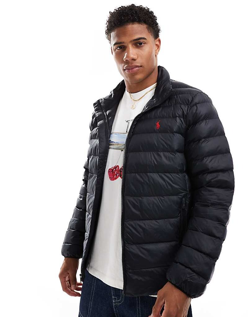 

Черная легкая стеганая куртка с логотипом Polo Ralph Lauren Terra