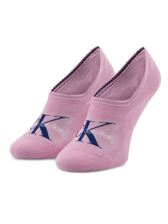 цена Женские носки-кеды Calvin Klein, розовый
