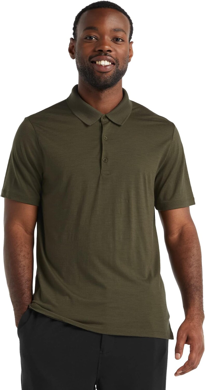 

Рубашка-поло Tech Lite II Short Sleeve Polo Icebreaker, цвет Loden