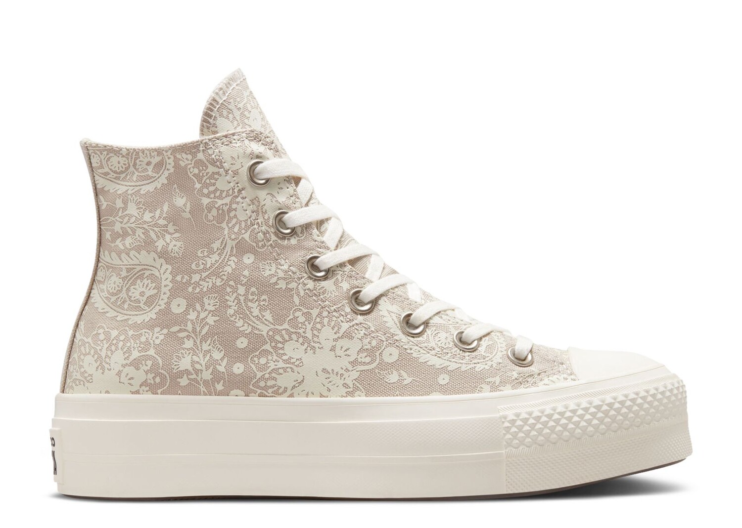 

Кроссовки Converse Wmns Chuck Taylor All Star Platform High 'Fall Florals - String', коричневый