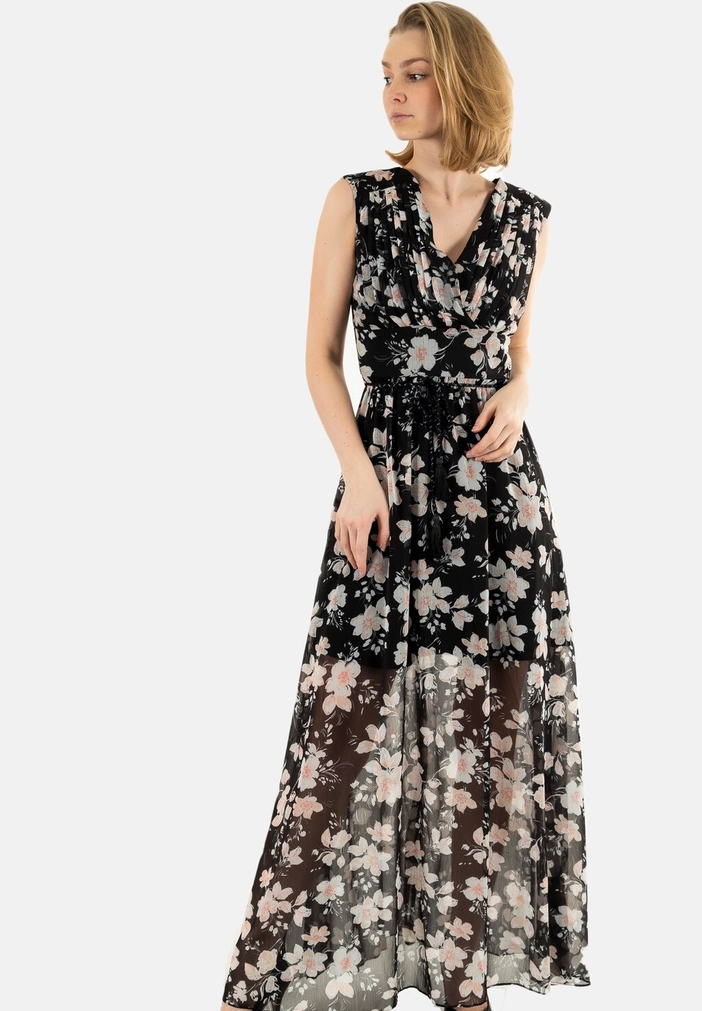 

Длинное платье Guess, черный