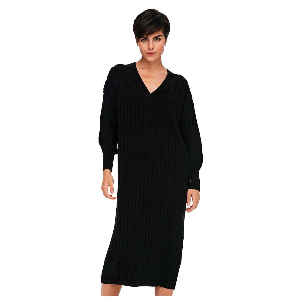 

Платье миди Only New Tessa Long Sleeve, черный