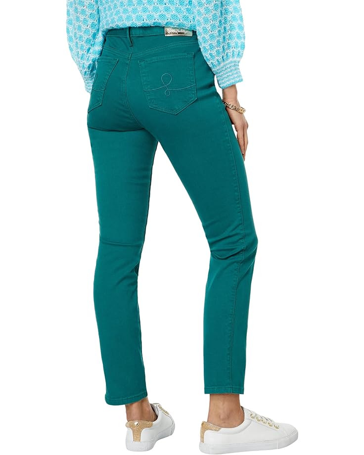 Брюки Lilly Pulitzer South Ocean High-Rise Skinny Pants, цвет Hosta Green