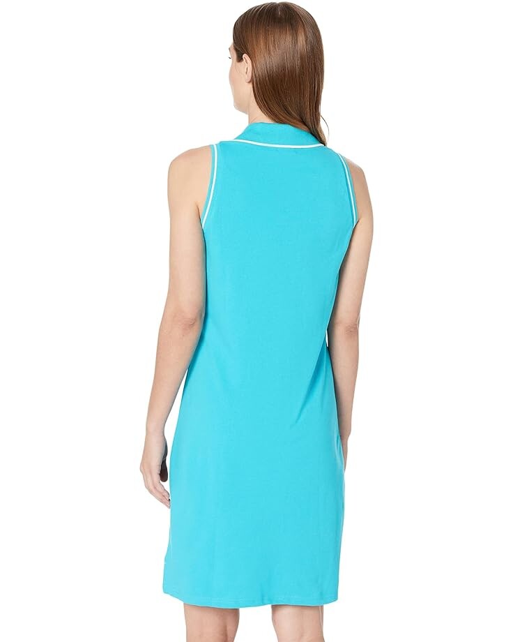 

Платье U.S. POLO ASSN. Sleeveless Split-Neck Polo Dress, цвет Scuba Blue