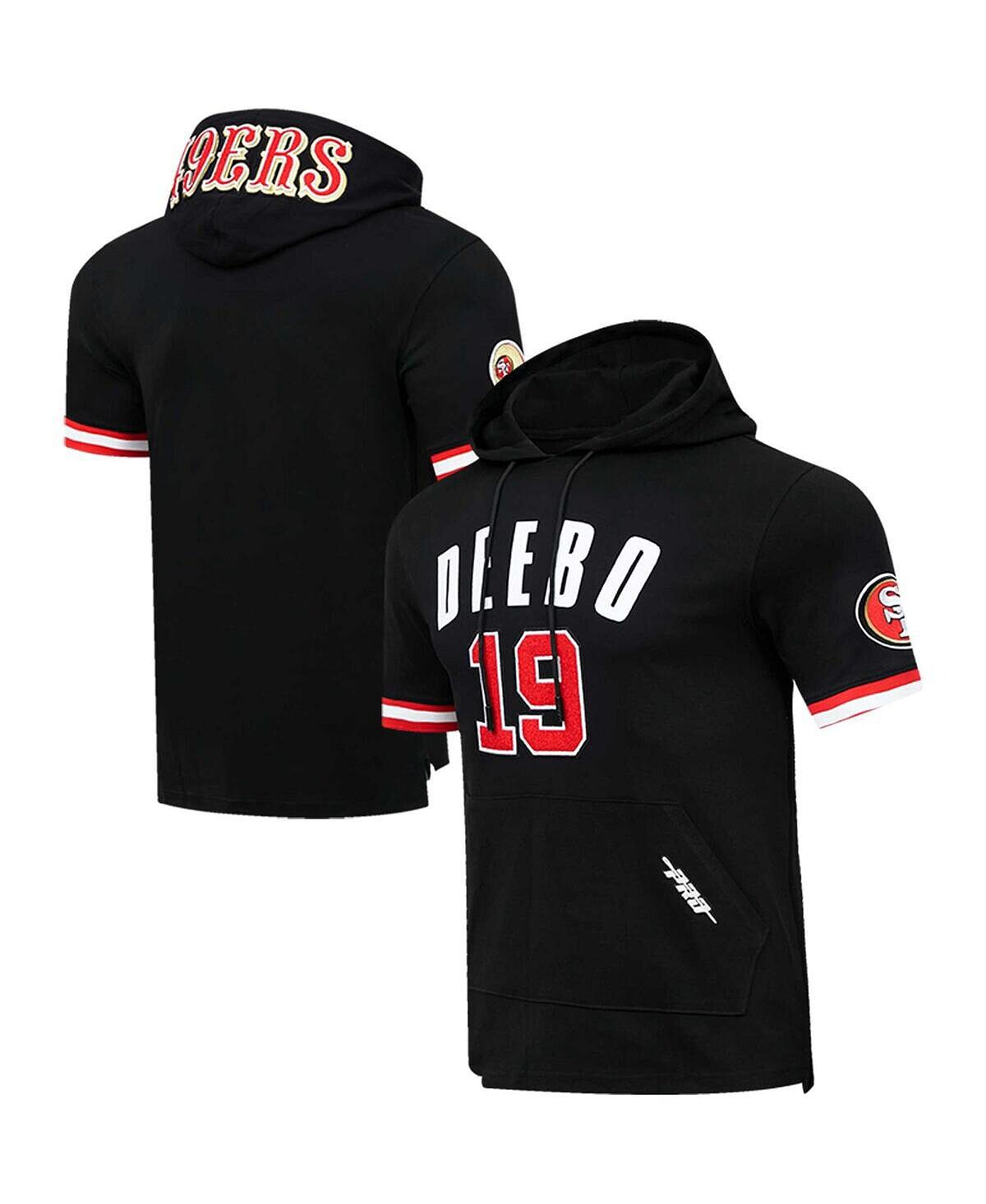 

Мужская черная футболка с капюшоном Deebo Samuel San Francisco 49ers с именем и номером игрока Pro Standard