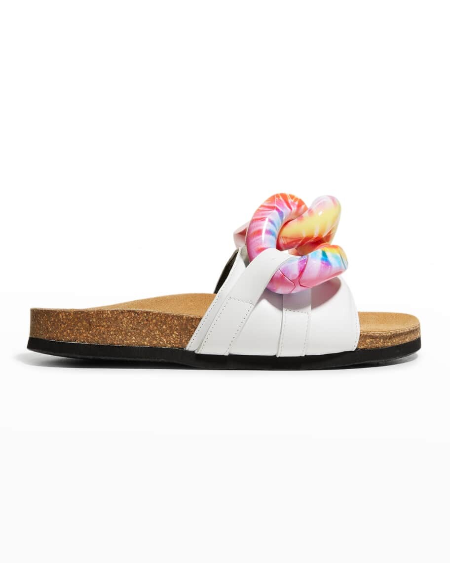 

Сандалии без застежек с цепочками Tie-Dye JW Anderson