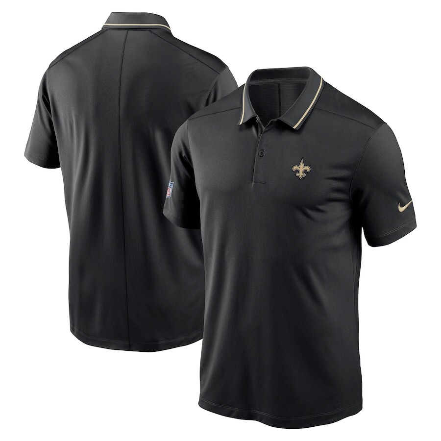 

Поло с коротким рукавом Nike New Orleans Saints, черный
