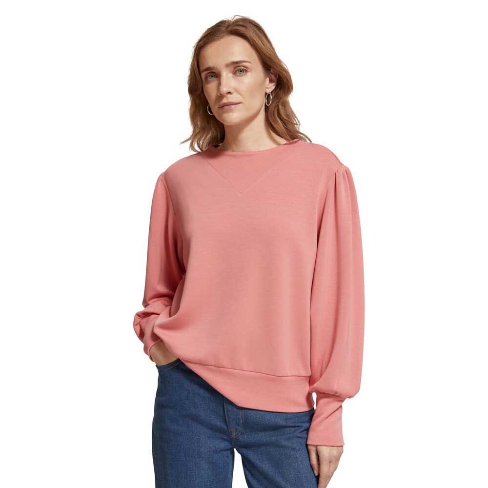 

Толстовка Scotch & Soda Ruched Yoke Seam Modal, розовый