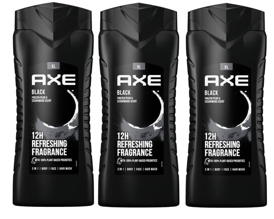 

Черный, Гель для душа, 3x400 мл Axe