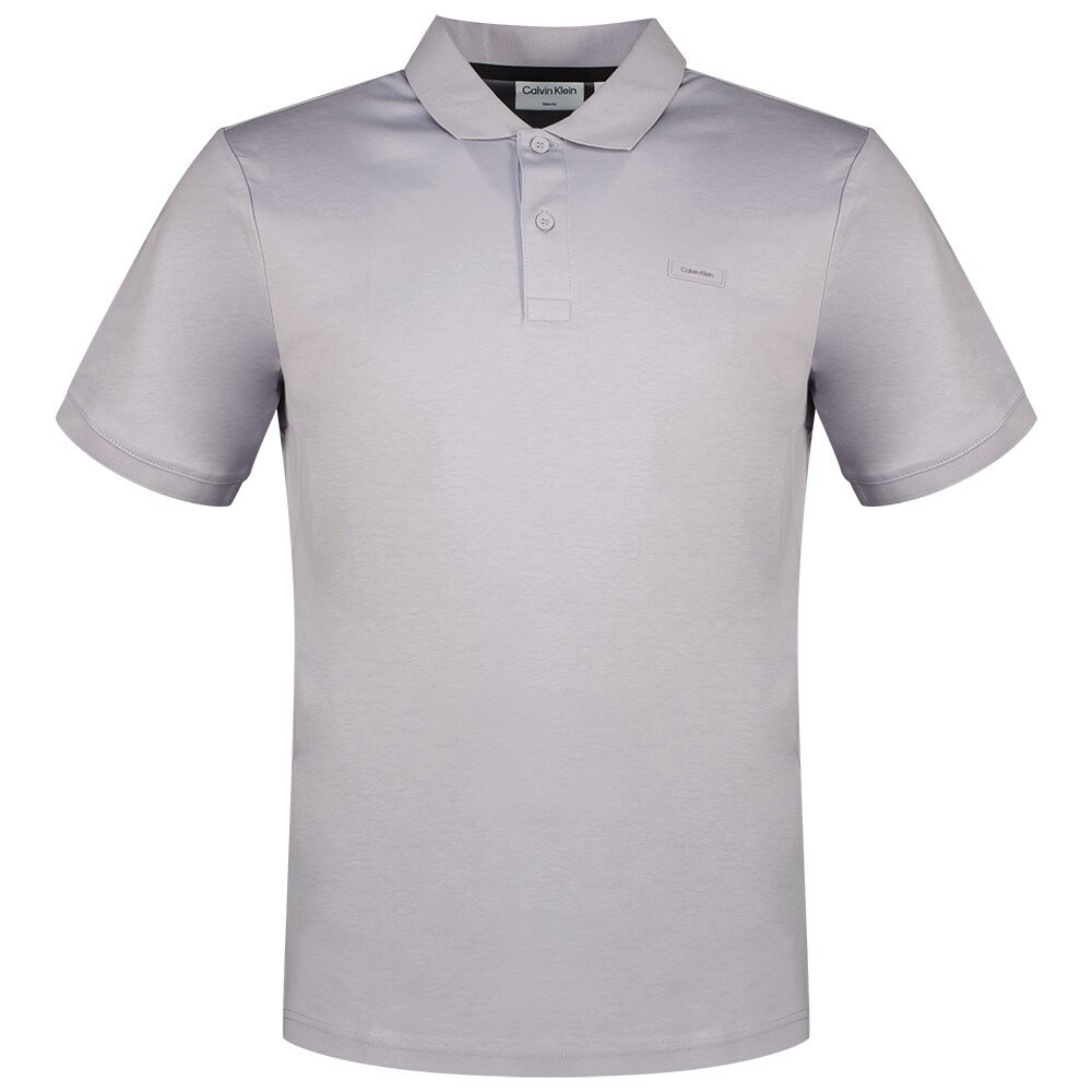 

Поло с коротким рукавом Calvin Klein Smooth Cotton Slim, серый