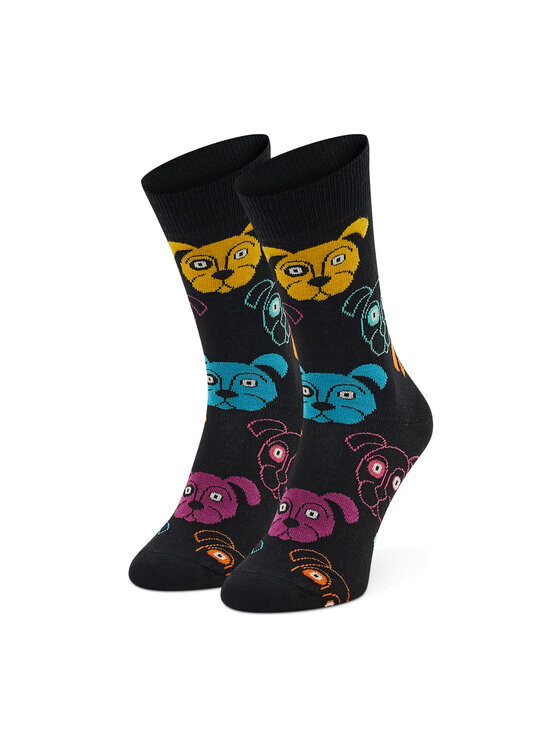 Высокие носки унисекс Happy Socks, черный