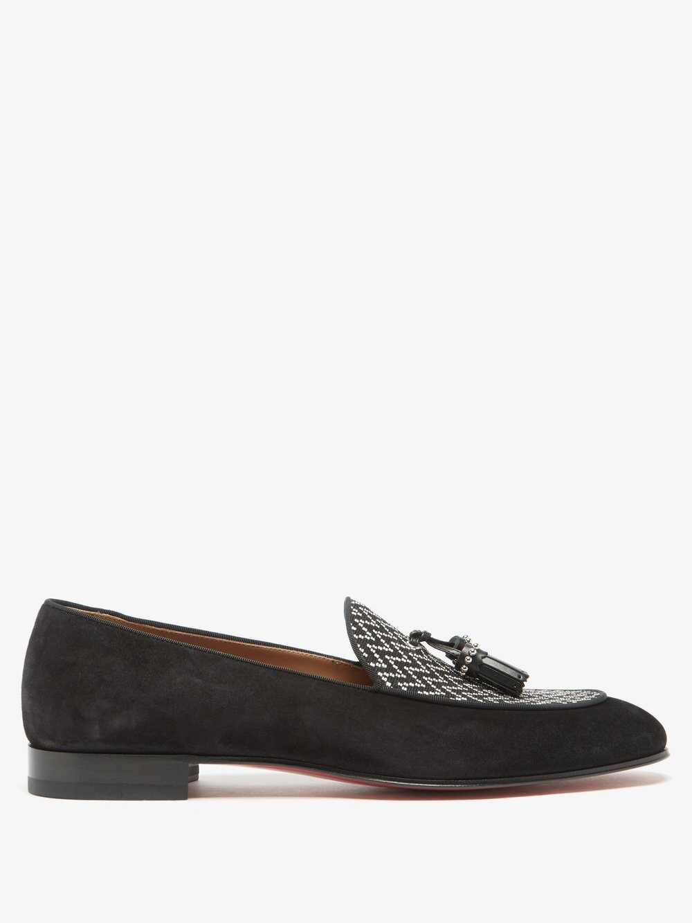 

Бархатные лоферы king nile с кисточками Christian Louboutin, черный
