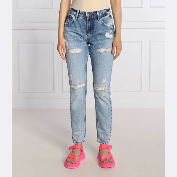 

Фиолетовые джинсы кроя для мамы высокая талия Pepe Jeans London, синий