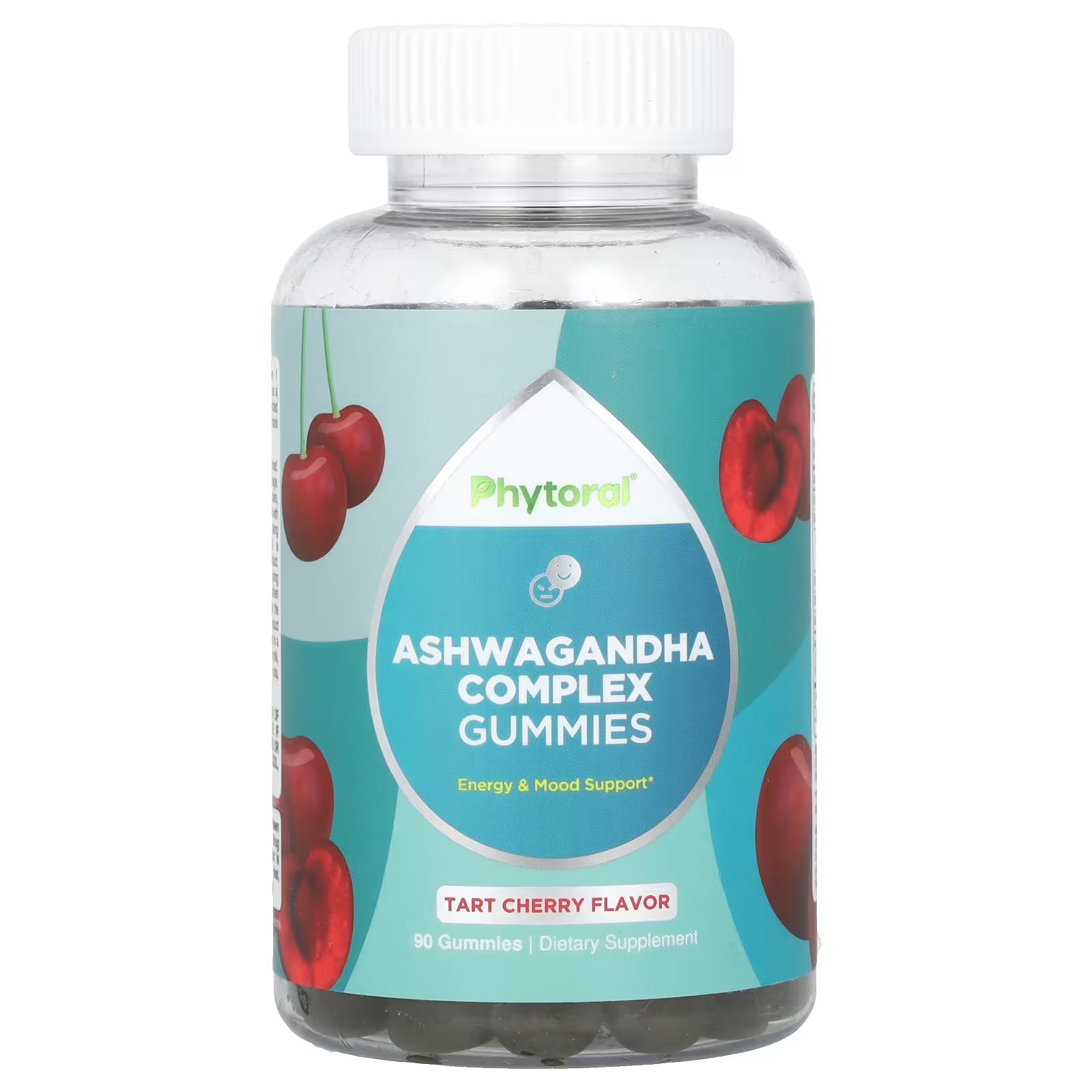 Пищевая добавка Phytoral Aswagandha Complex Gummies Tart Cherry, 90 жевательных конфет