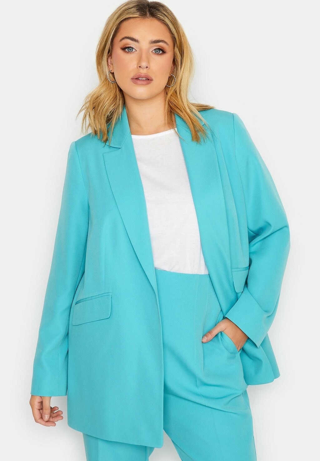 

Короткое пальто Yours Clothing, Синий