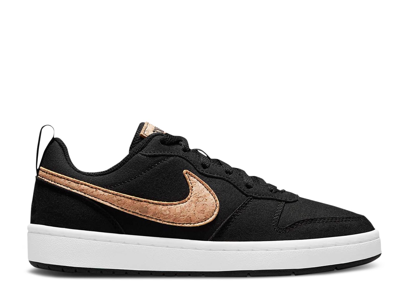 

Кроссовки Nike Court Borough Low 2 Canvas Gs 'Black Cork', черный