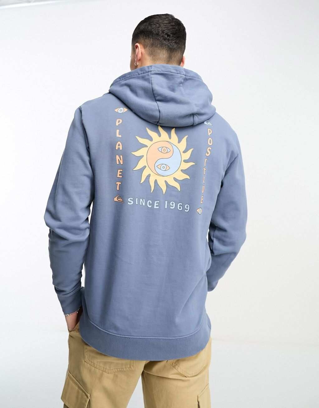 

Синяя толстовка Quiksilver Planet posi, Синий