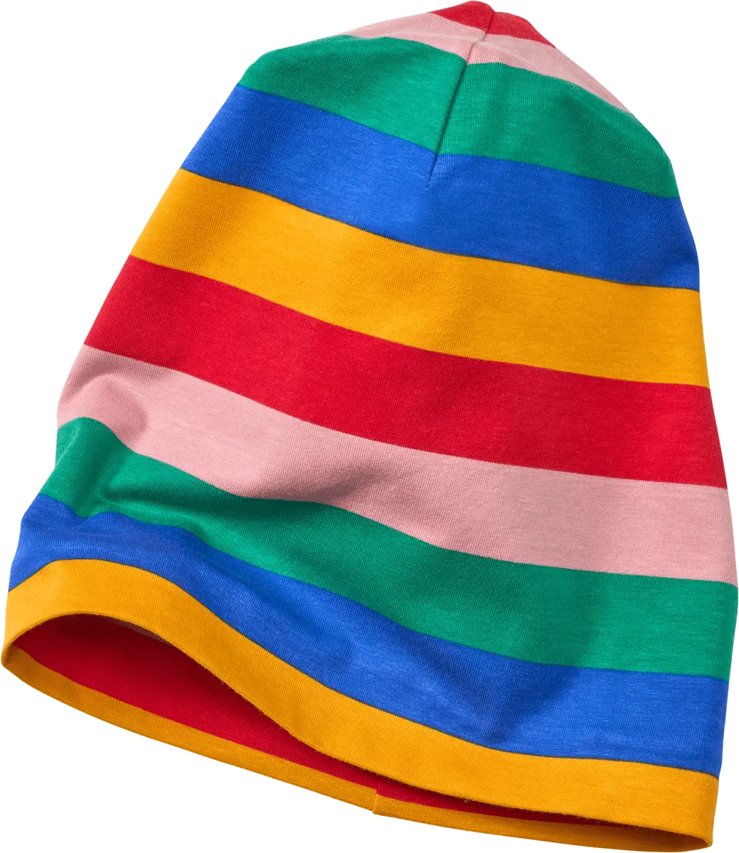 

Шапка в полоску разноцветная размерная. 54/55 10шт ALANA