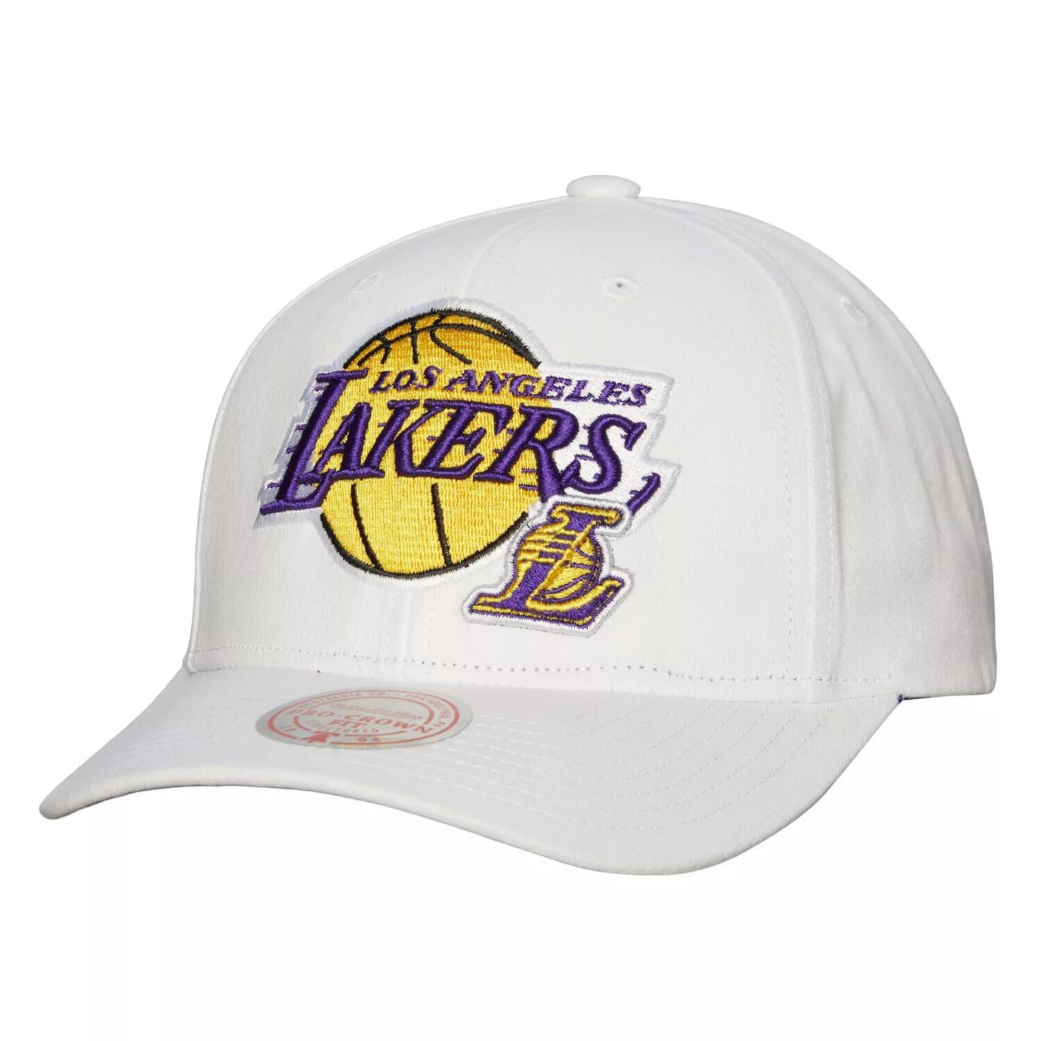 

Мужская белая кепка Mitchell & Ness Los Angeles Lakers Hardwood Classic All In Retro Snapback
