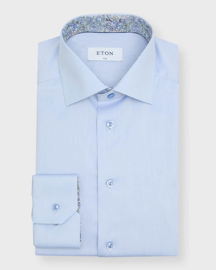 

Мужская классическая рубашка Slim Fit из твила Eton