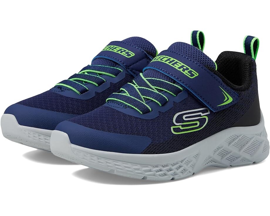 

Кроссовки Skechers Microspec II - Zovrix, цвет Navy Blue/Lime
