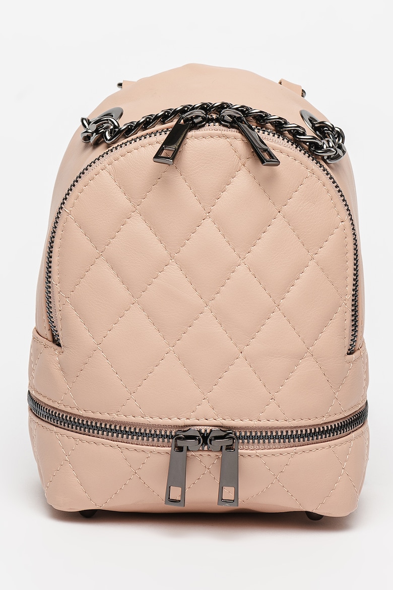 Стеганый кожаный рюкзак Antonia Moretti, розовый рюкзак кожаный стеганый розовый lmr 77258 5j