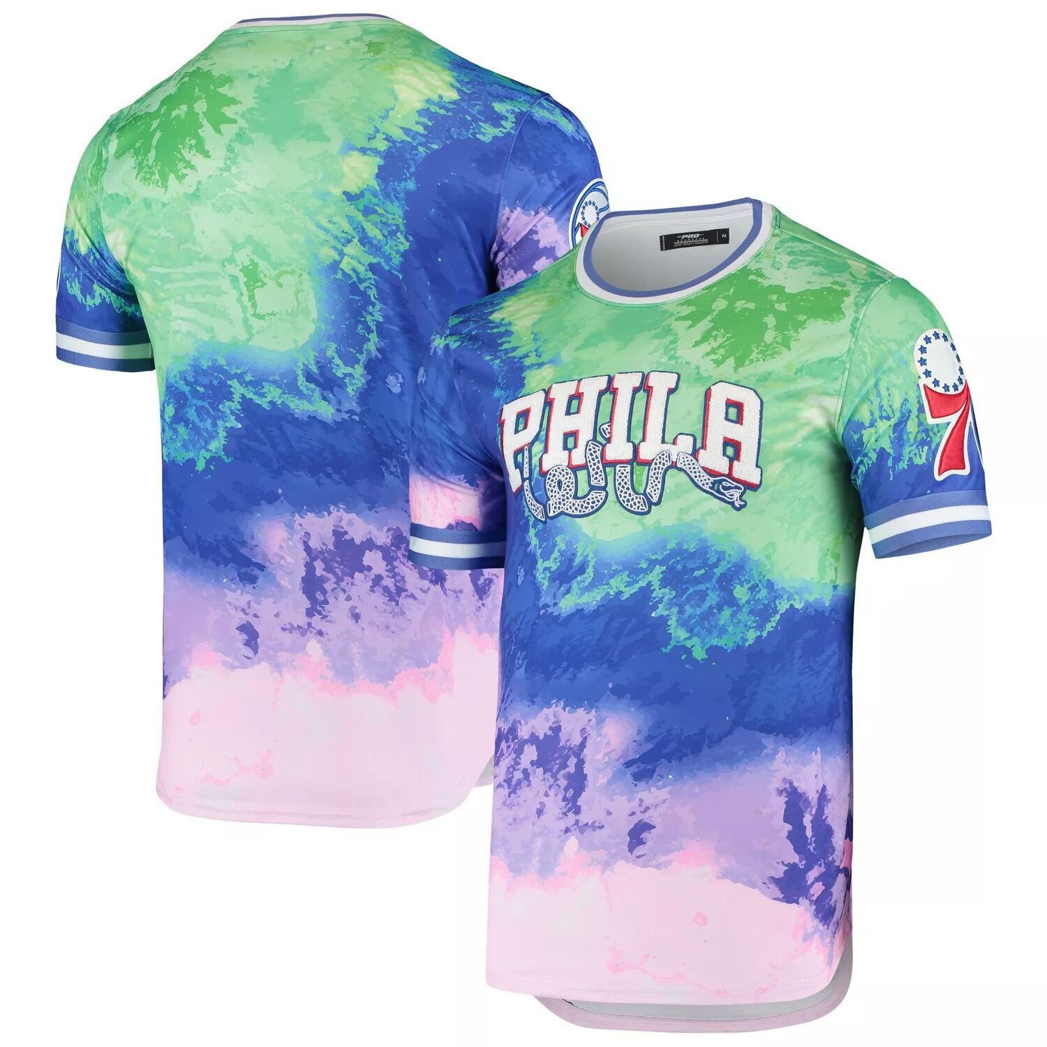 

Мужская футболка Pro Standard Philadelphia 76ers Dip-Dye