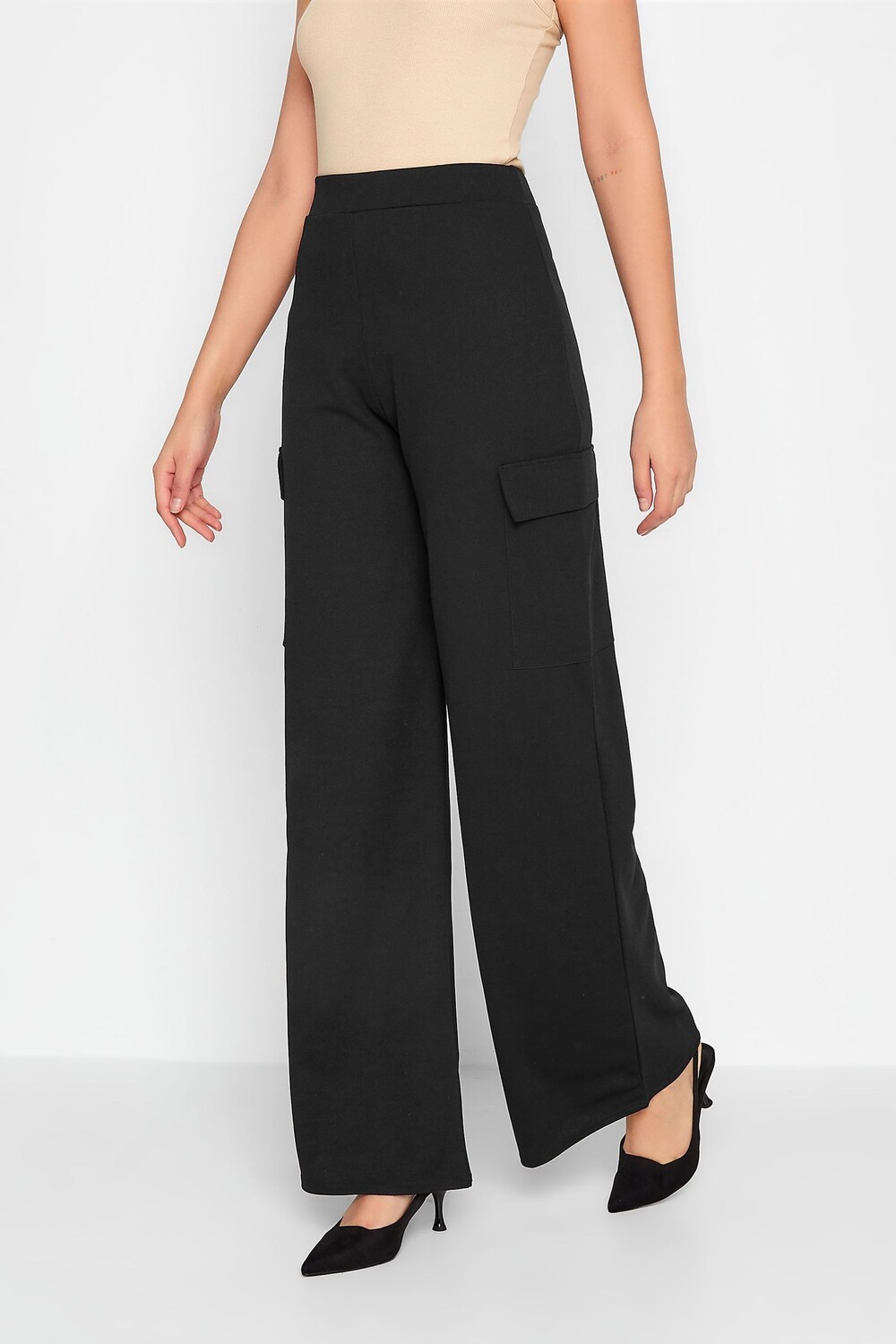 

Широкие брюки-карго Long Tall Sally, черный