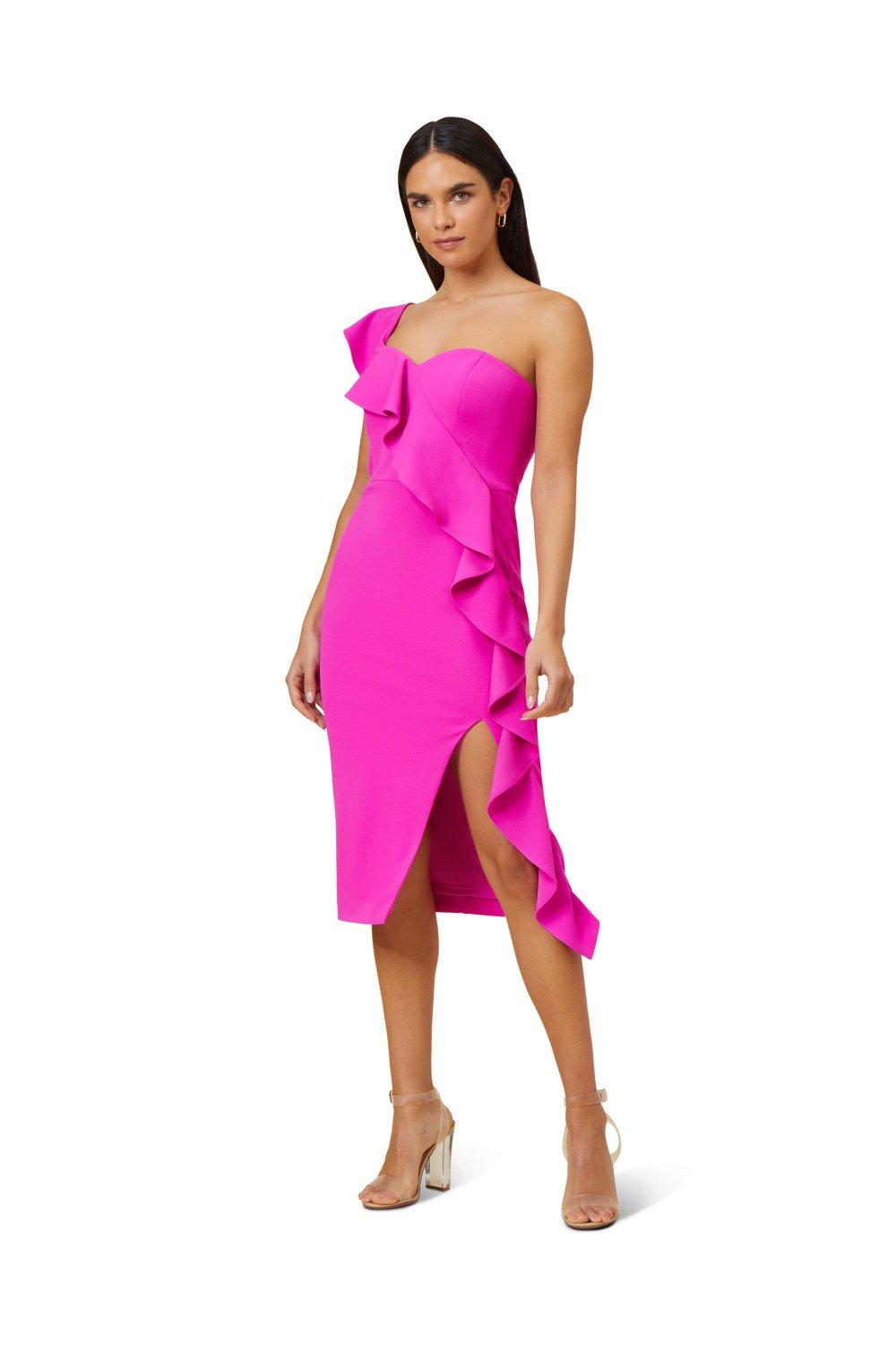 цена Вязаное коктейльное платье из крепа Adrianna Papell, розовый