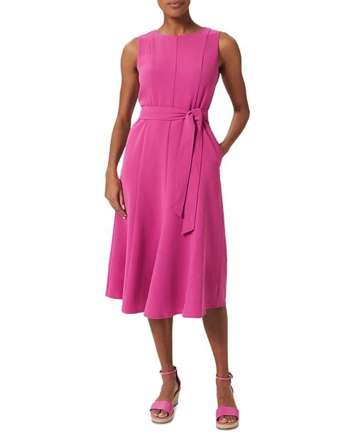 

Платье Rory с завязкой на талии HOBBS LONDON, цвет Pink