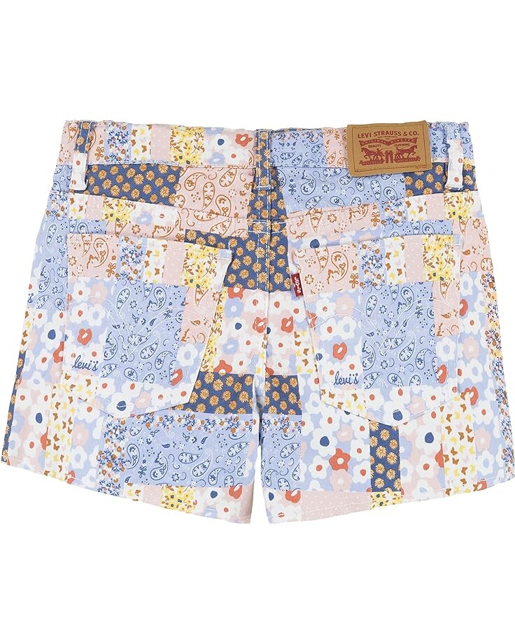 

Шорты Levi'S Girlfriend Fit Printed Shorty Shorts, цвет White Patchwork
