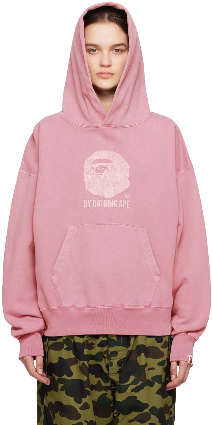 

Розовое худи By Bathing Bape