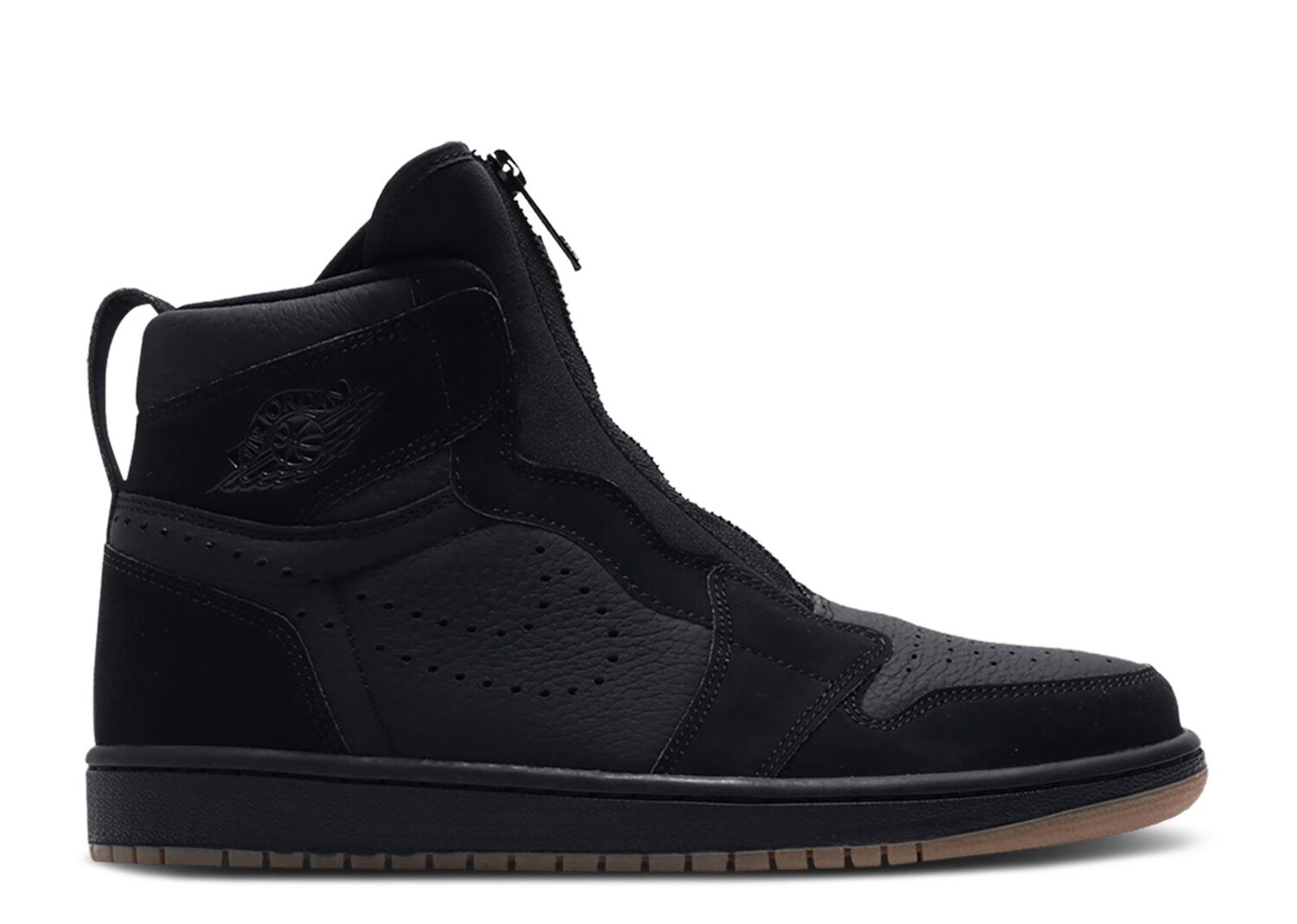 

Кроссовки Air Jordan Air Jordan 1 Retro High Zip 'Black Gum', черный