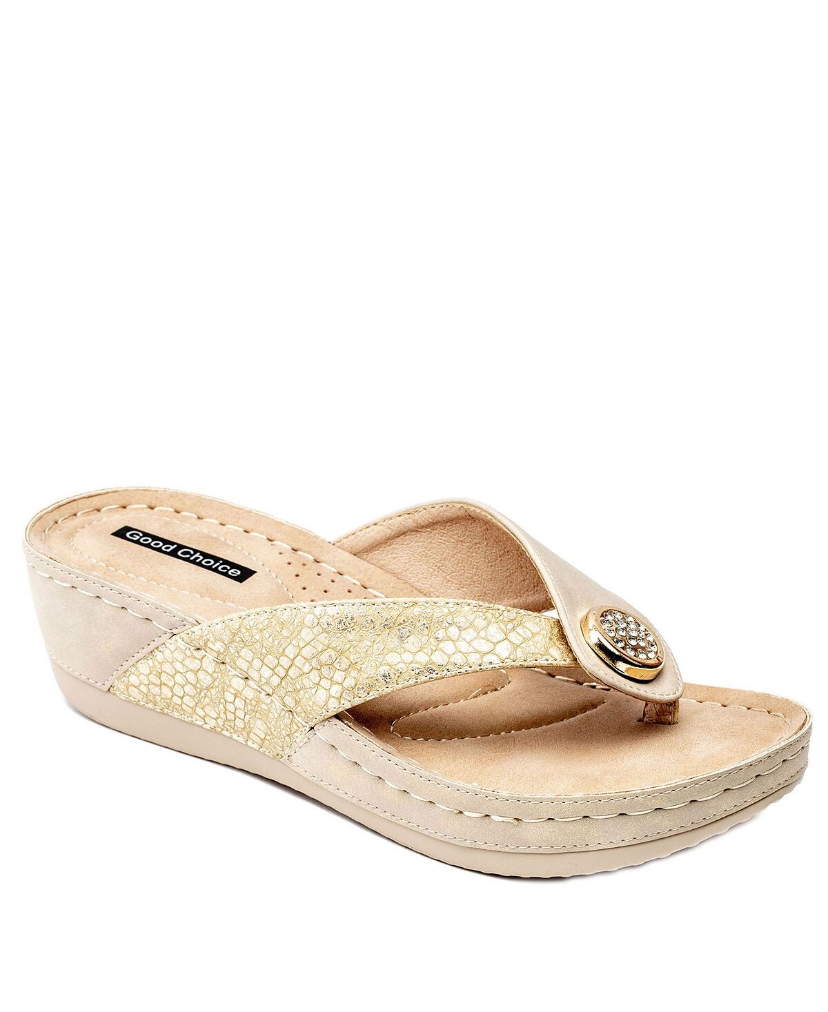 

Сандалии Dafni на танкетке GC Shoes, золотой