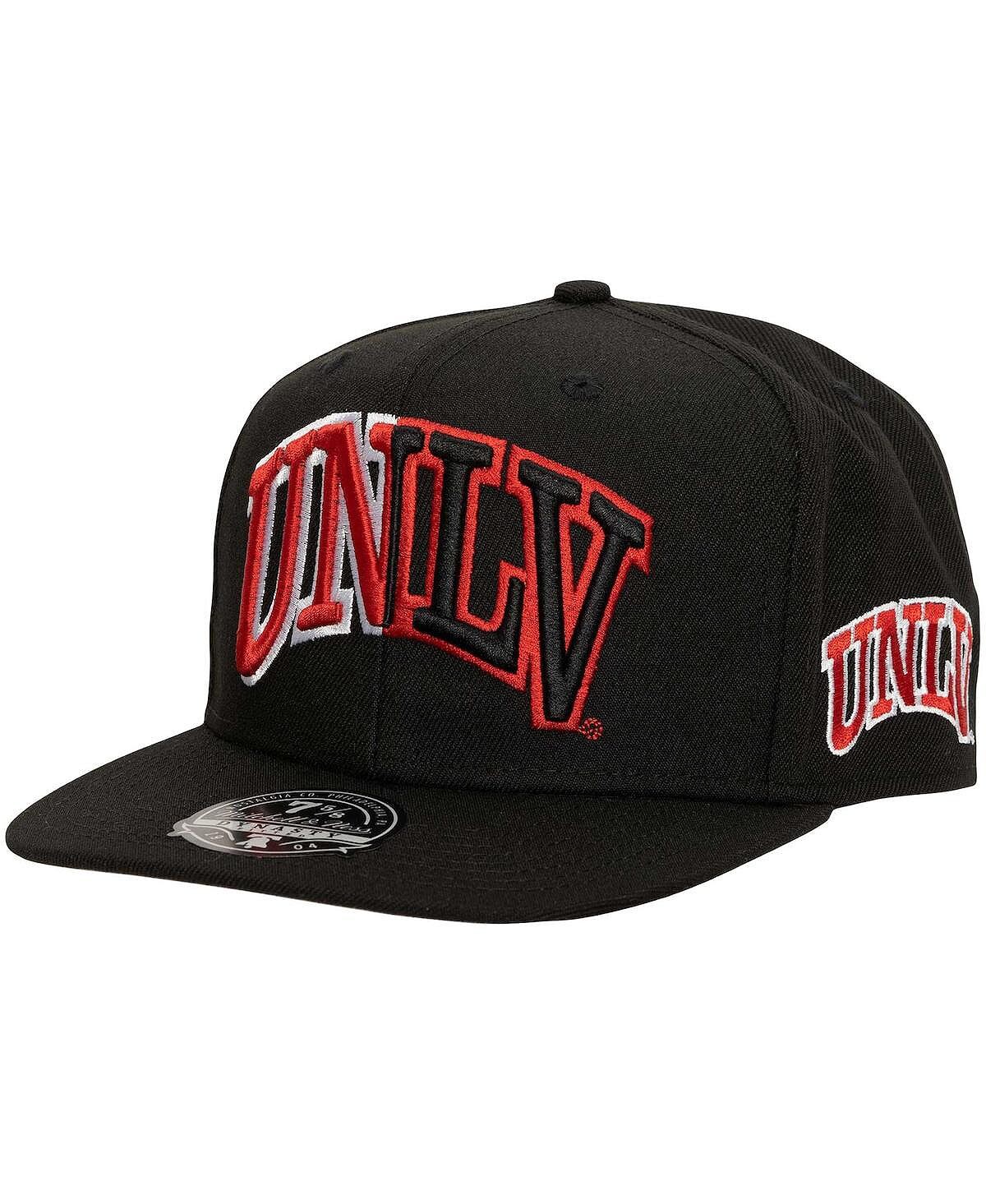 

Черная мужская приталенная шляпа UNLV Rebels Lifestyle Mitchell & Ness