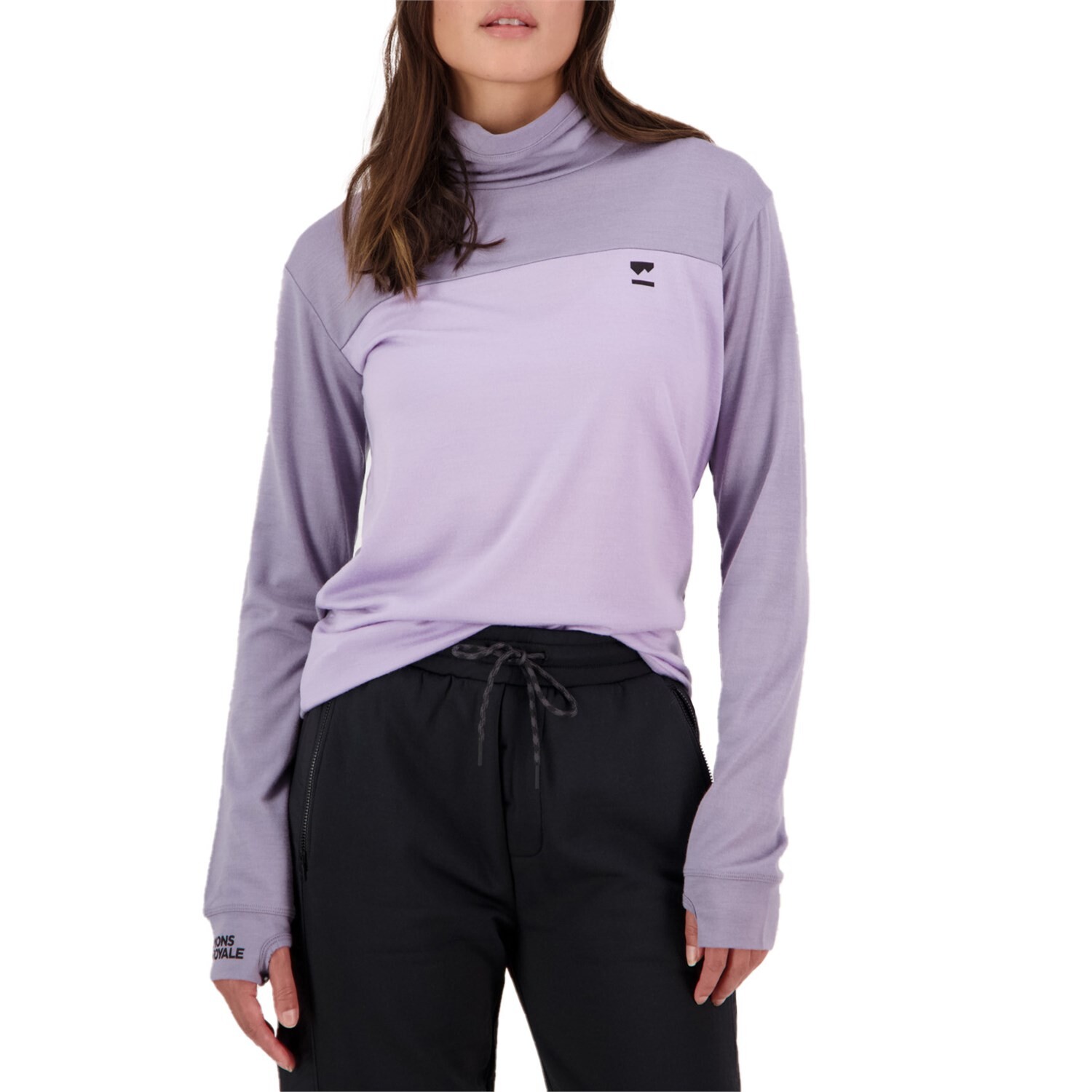 

Топ MONS ROYALE Yotei BF High Neck, цвет Thistle Cloud