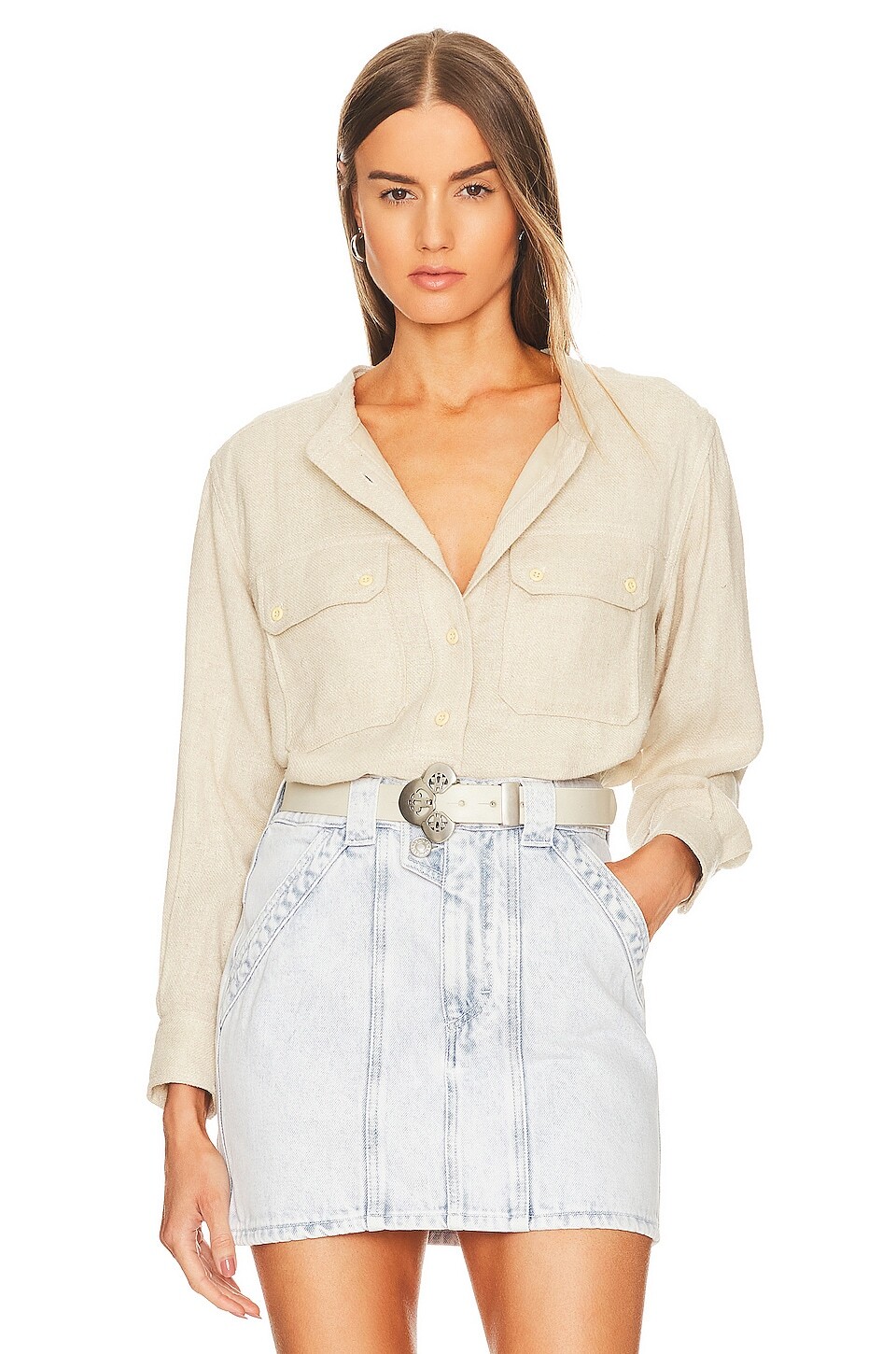 

Блузка Isabel Marant Etoile Tecoyo, экрю