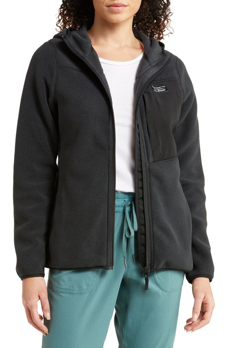 

Классическая флисовая толстовка с капюшоном Mountain L.L.BEAN, черный