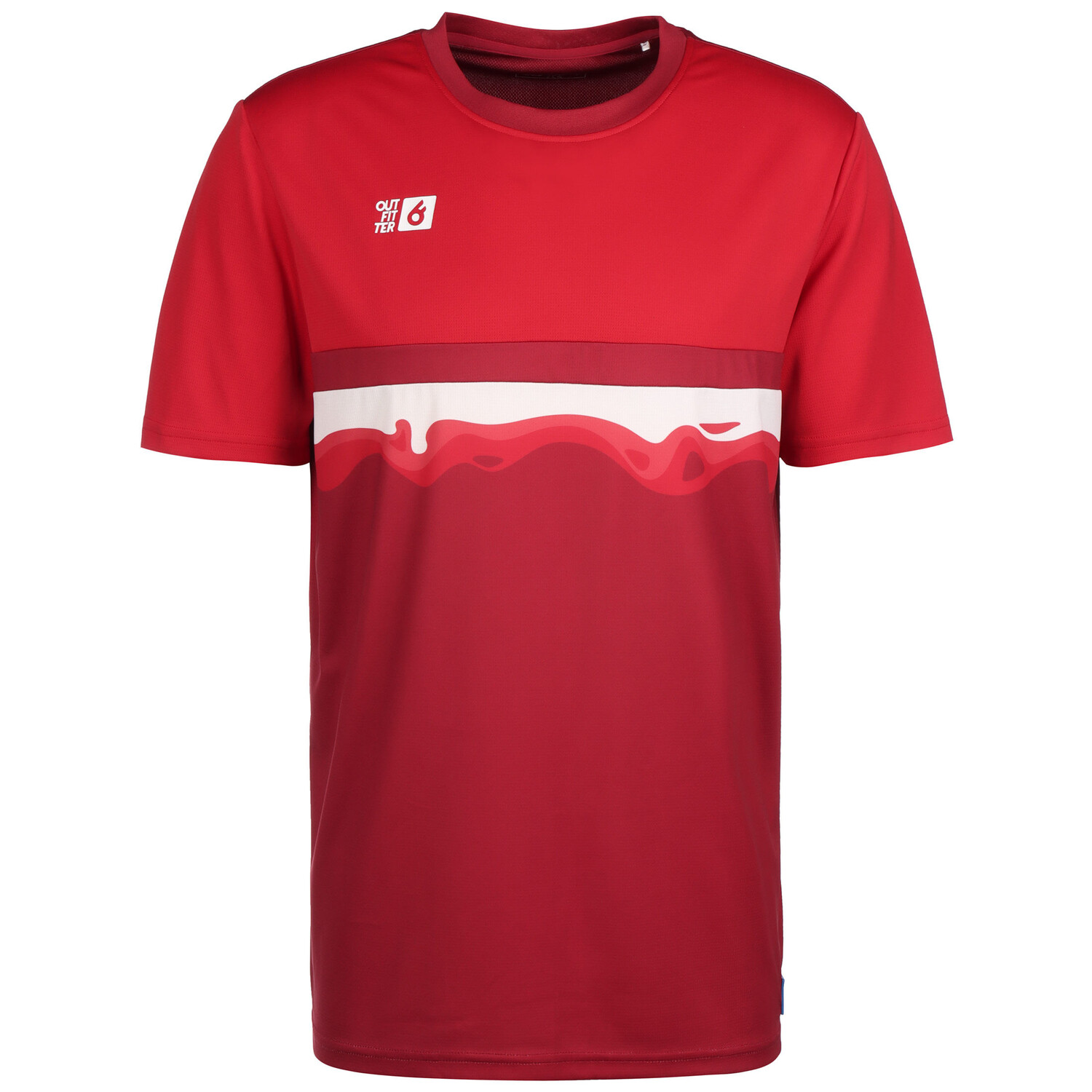 

Рубашка OUTFITTER Trainingsshirt OCEAN FABRICS TAHI, красный