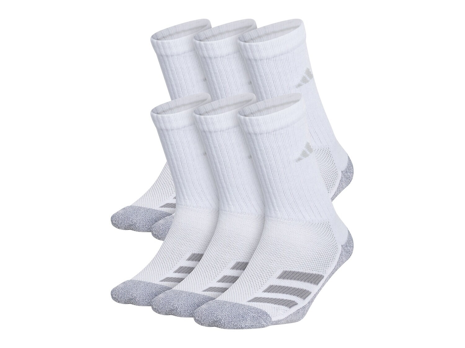 

Набор носков Adidas Cushioned Angle Stripe Crew детские 6 шт, белый
