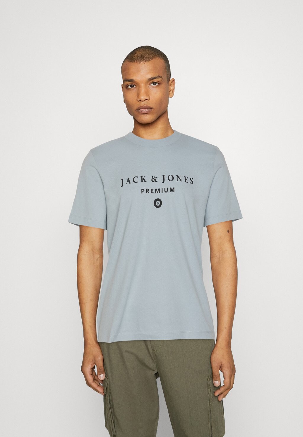 

Футболка с принтом Jack & Jones, светло-синий