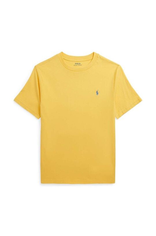 

Детская хлопковая футболка Polo Ralph Lauren, желтый
