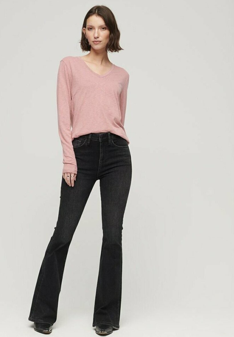 

Рубашка с длинными рукавами V-NECK Superdry, цвет mesa rose pink