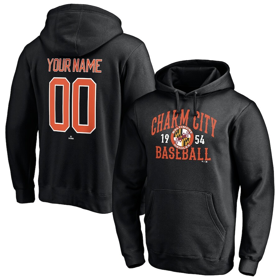 

Пуловер с капюшоном Fanatics Branded Baltimore Orioles, черный